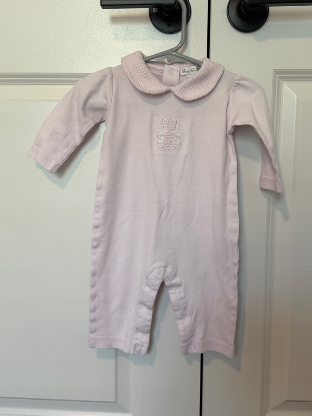 Kissy Kissy Baby Girl Tweed Collared Bear Footie Sleeper Size 6-9 months